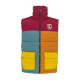 Karl Kani Ανδρικό αμάνικο μπουφάν OG Block Puffer Vest dark red/ ocher/ petrol blue